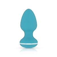 Анальная вибропробка Cala Azul – Blanca Vibrating anal plug, 10 режимов