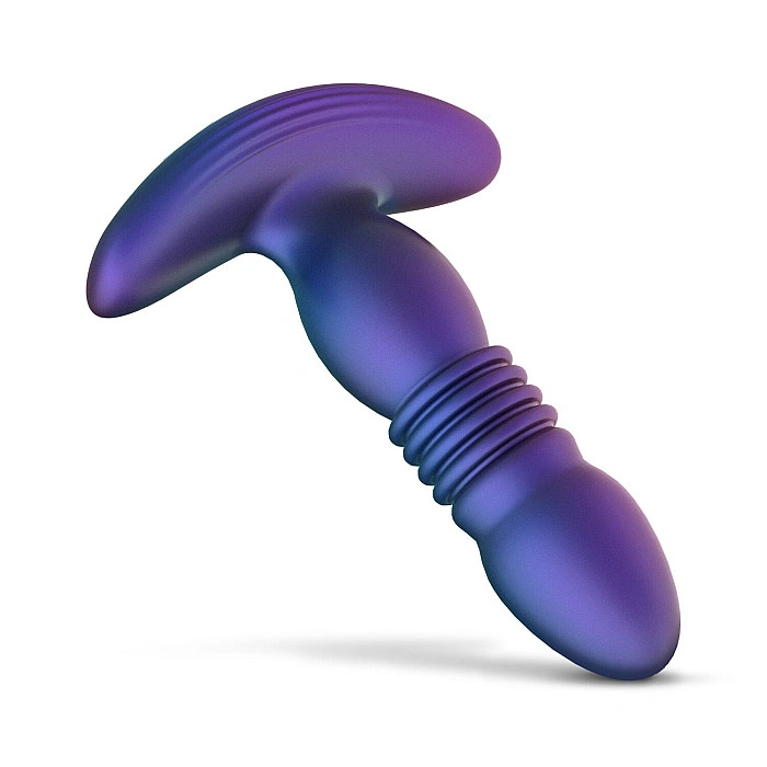 Анальная пробка с вибрацией и пульсацией Hueman - Supernova Thrusting Buttplug