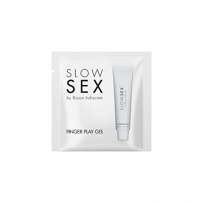Пробник гель-смазки для мастурбации Bijoux Indiscrets Slow Sex Finger play gel