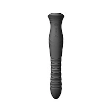 Смарт пульсатор-кролик с вибрацией Zalo Mose 2 Obsidian Black, подогрев до 42 °C, кристалл Swarovski