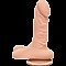 Фаллоимитатор Doc Johnson The D - Super D - 6 Inch With Balls - ULTRASKYN - White, диаметр 3,8см