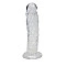 Прозрачный фаллоимитатор Alive Jelly Dildo Empire, ТПЕ, присоска, диаметр 4,3см, длина 19,3см