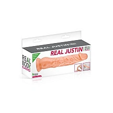 Фалоімітатор Real Body — Real Justin Flesh, TPE, діаметр 4,2 см