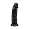 Фаллоимитатор SilexD Henry Black (MODEL 2 size 7,5in), двухслойный, силикон+Silexpan, диаметр 4,8см