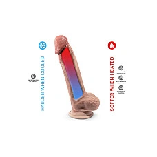 Фаллоимитатор SilexD Tomas Premium Real Skin Flesh (9in MODEL 1), ультрареалистик, диаметр 5 см