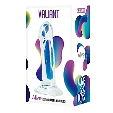 Прозорий фалоімітатор Alive Valiant Jelly Dildo