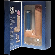 Фаллоимитатор Doc Johnson The Realistic Cock 8 inch White - ULTRASKYN, Vack-U-Lock, диаметр 5,1см