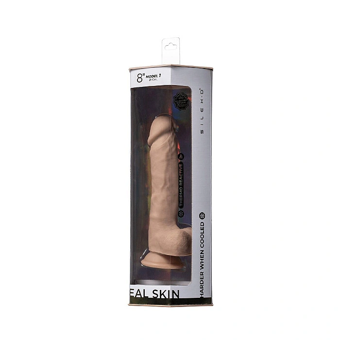 Фаллоимитатор SilexD Vetus Real Skin Flesh (8in MODEL 1) суперсофт-силикон+Silexpan, диаметр 4,1 см
