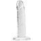 Прозрачный фаллоимитатор и насадка для страпона Alive Jelly Dildo Speedy, ТПЕ, длина 17,8 см