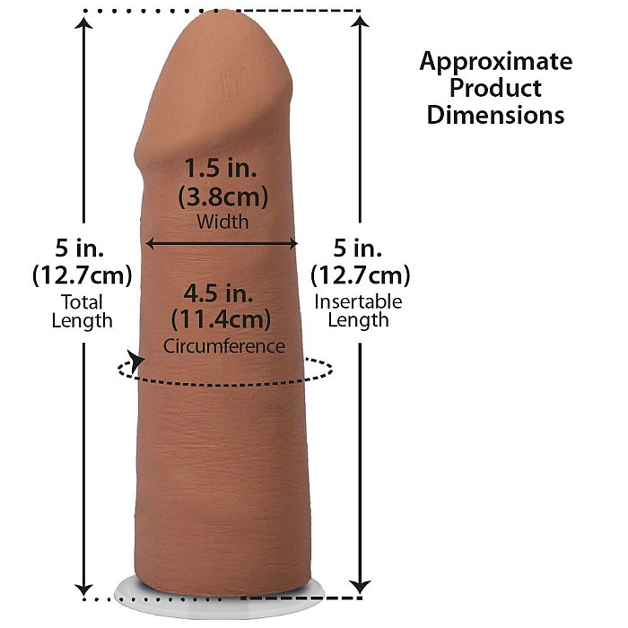 Фаллоимитатор Doc Johnson The Realistic Cock ULTRASKYN - 5 Inch Caramel