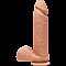 Фаллоимитатор Doc Johnson The D - Perfect D - 8 Inch With Balls - ULTRASKYN, диаметр 5,1см