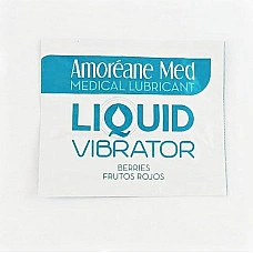 Пробник лубриканта с эффектом вибрации Amoreane Med Liquid Vibrator Berries (2 мл)