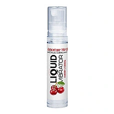 Лубрикант с эффектом вибрации Amoreane Med Liquid Vibrator Cherry (10 мл)