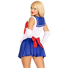 Эротический костюм Сейлор Мун Leg Avenue Sexy Sailor L, платье, перчатки, бант