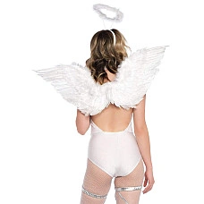 Крила ангела Leg Avenue Marabou Feather Angel Wings, справжнє пір'я