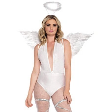 Крила ангела Leg Avenue Marabou Feather Angel Wings, справжнє пір'я