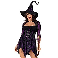 Костюм ведьмы Leg Avenue Mystical Witch L, платье, шляпа