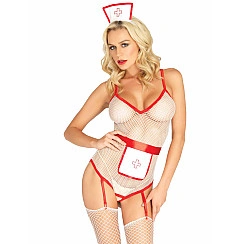 Костюм медсестри Leg Avenue Roleplay TLC Nurse One size White