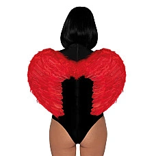 Крила дияволиці Leg Avenue devil wings Red, справжнє пір’я