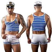 Эротический костюм моряка JSY «Милашка Ник» One Size, топ, шорты, кепка