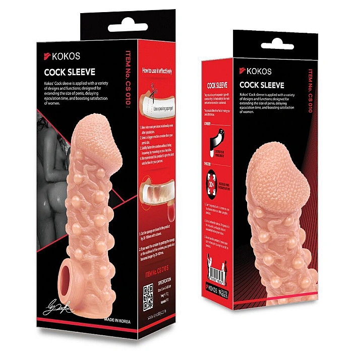 Насадка на член Kokos Cock Sleeve CS 010 S (мятая упаковка!!!)