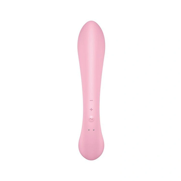 Двусторонний вибратор-кролик Satisfyer Triple Oh Pink (мятая упаковка!!!)