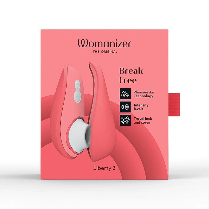Вакуумный клиторальный стимулятор Womanizer Liberty 2 Vibrant Rose (мятая упаковка!!!)