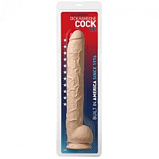 Фаллоимитатор Doc Johnson Dick Rambone Cock White (в ПЭ пакете!), диаметр 6см, длина 42см, ПВХ