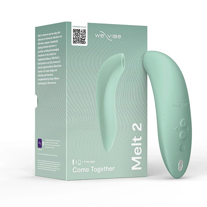 Вакуумний смарт-стимулятор для пар We-Vibe Melt 2 Sage (розводи на пакованні)