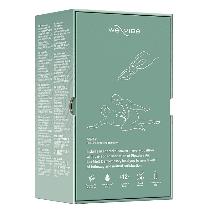 Вакуумний смарт-стимулятор для пар We-Vibe Melt 2 Sage (розводи на пакованні)