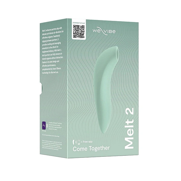 Вакуумний смарт-стимулятор для пар We-Vibe Melt 2 Sage (розводи на пакованні)