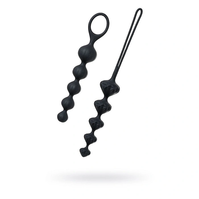 Набір анальних намистин Satisfyer Beads Black (відкритий замок)