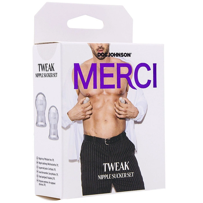 Присоски для сосків Doc Johnson Merci - Tweak - Nipple Sucker Set (м'яте паковання!!!)
