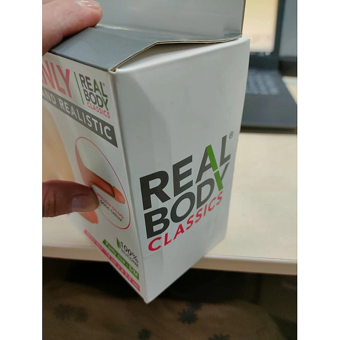 Силиконовые трусики с полым фаллоимитатором Real Body Real Manly Hollow S/M (мятая упаковка!!!)