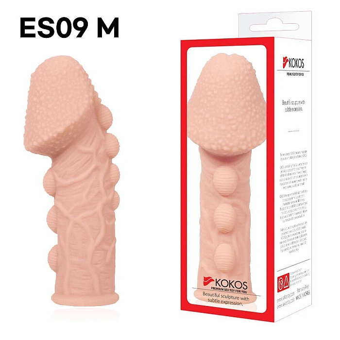 Насадка на член Kokos Extreme Sleeve ES.09 розмір M (тріснуло паковання!!!)