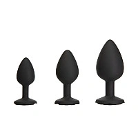 Набор силиконовых анальных пробок BMS Roses Til’ Dawn Silicone Anal Plug Kit (повреждена упаковка!!!)
