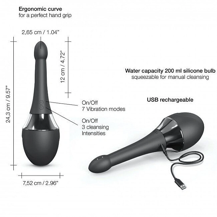 Автоматичний анальний душ-вібратор Dorcel Douche Mate Pro (м'яте паковання!!!)