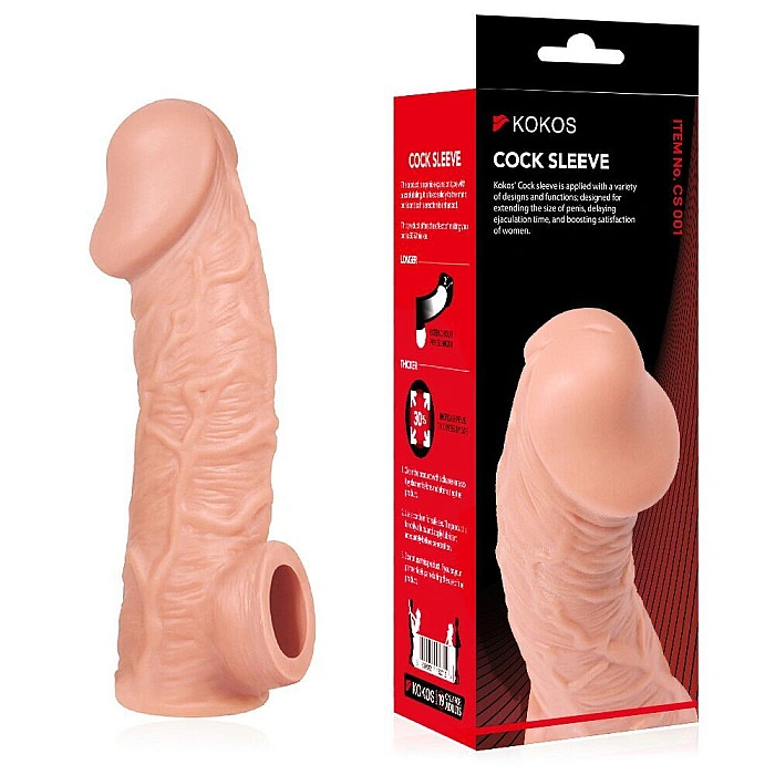 Насадка на член Kokos Cock Sleeve CS 001 L (мятая упаковка!!!)