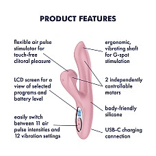 Вакуумный вибратор-кролик Satisfyer Pro+ G-Spot Generation 2 Pink (мятая упаковка!!!)