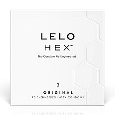 Презервативи LELO HEX Condoms Original 3 Pack (м'ята упаковка!!!)