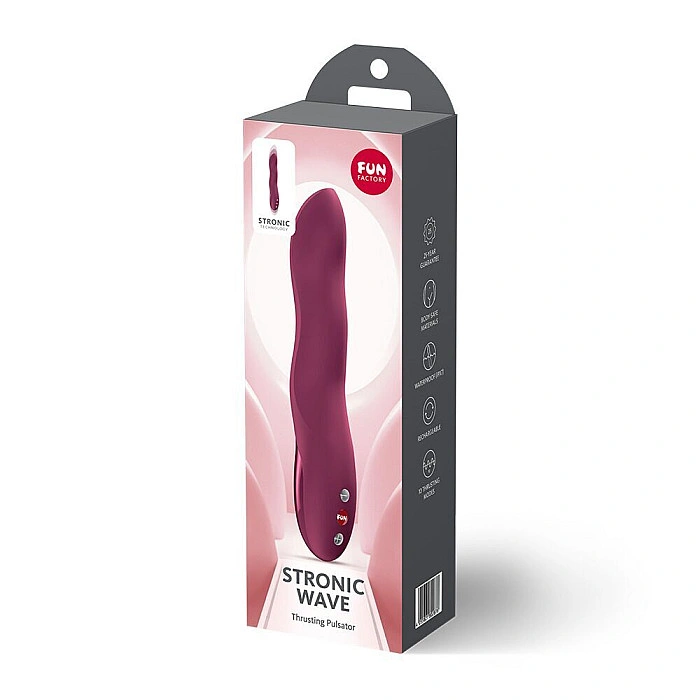 Пульсатор для точки G Fun Factory Stronic Wave Wine Red (м'яте паковання!!!)