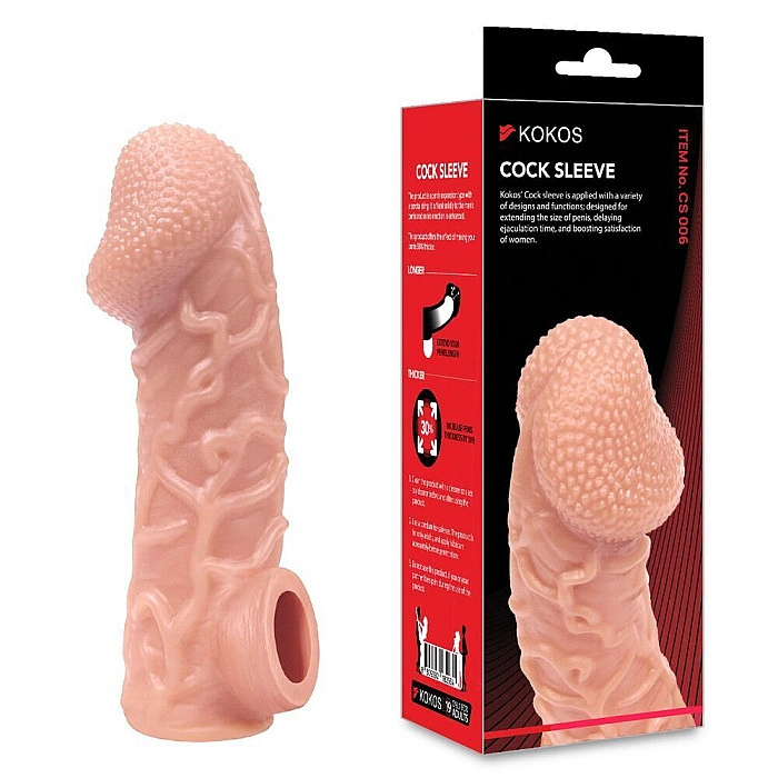 Насадка на член Kokos Cock Sleeve CS 006 S (мятая упаковка!!!)