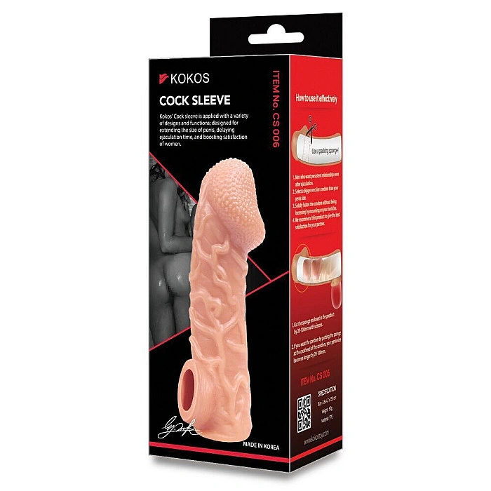 Насадка на член Kokos Cock Sleeve CS 006 S (мятая упаковка!!!)