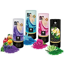 Пінлива сіль для ванни Shunga Dead Sea salt Oriental Crystals — Rose Petal (500 г), сіль Мертвого мо