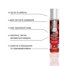 Змазка на водній основі System JO H2O — Strawberry Kiss (30 мл) без цукру, рослинний гліцерин