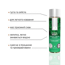 Смазка на водной основе JO H2O — Cool Mint (120 мл) без сахара, растительный глицерин