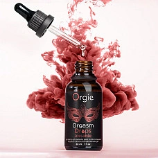 Збуджувальні краплі для клітора Orgie Orgasm Drops Kissable, 30 мл, тепло-холод, смак яблука
