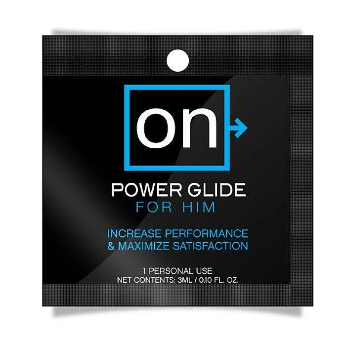 Пробник стимулюючого гелю Sensuva - ON Power Glide For Him (3 мл) для супер ерекції