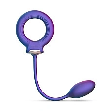 Ерекційне віброкільце з віброяйцем Hueman - Eclipse Anal Vibrator