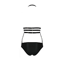 Боди монокини под латекс Passion Exclusive LAMIS BODY L/XL, black